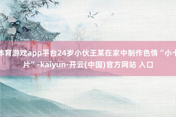 体育游戏app平台24岁小伙王某在家中制作色情“小卡片”-kaiyun·开云(中国)官方网站 入口